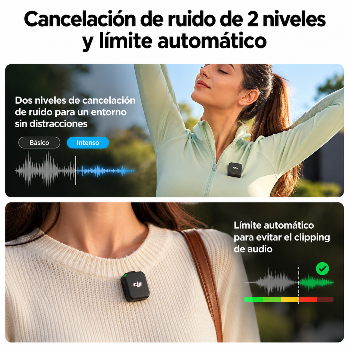 Micrófono Inalámbrico DJI Mic Mini 2 (2 TX + 1 RX + Charging Case)