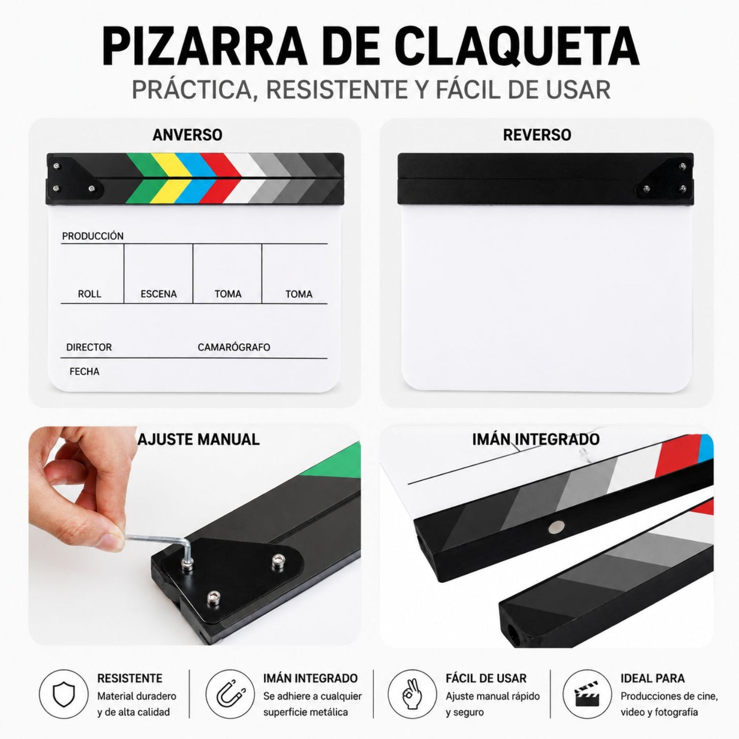 🎬 Claqueta para Producción Audiovisual
