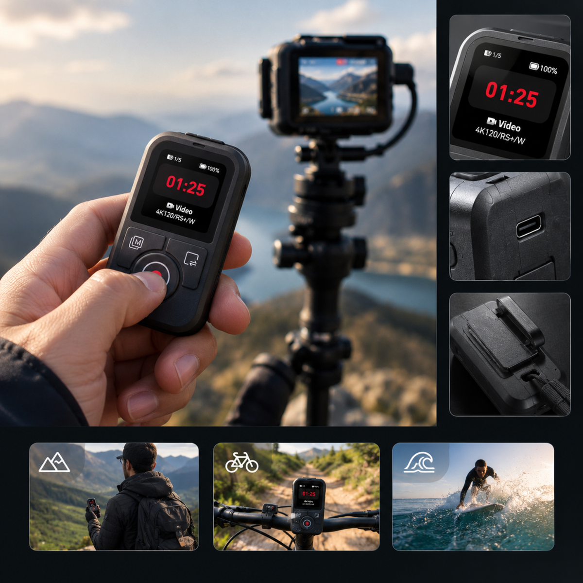 Control Remoto Bluetooth TELESIN T13