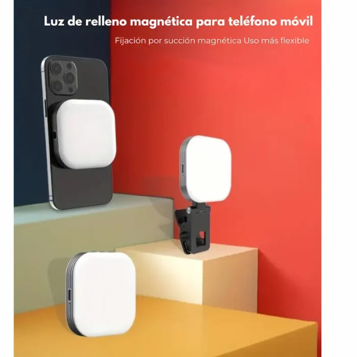 ✨ Lámpara LED Magnética – Perfecta para Vlog y Selfies 📱💡