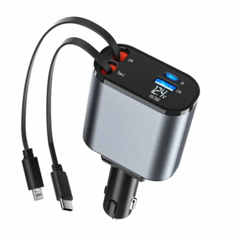 Cargador de coche 4 en 1 (Potencia 100W)