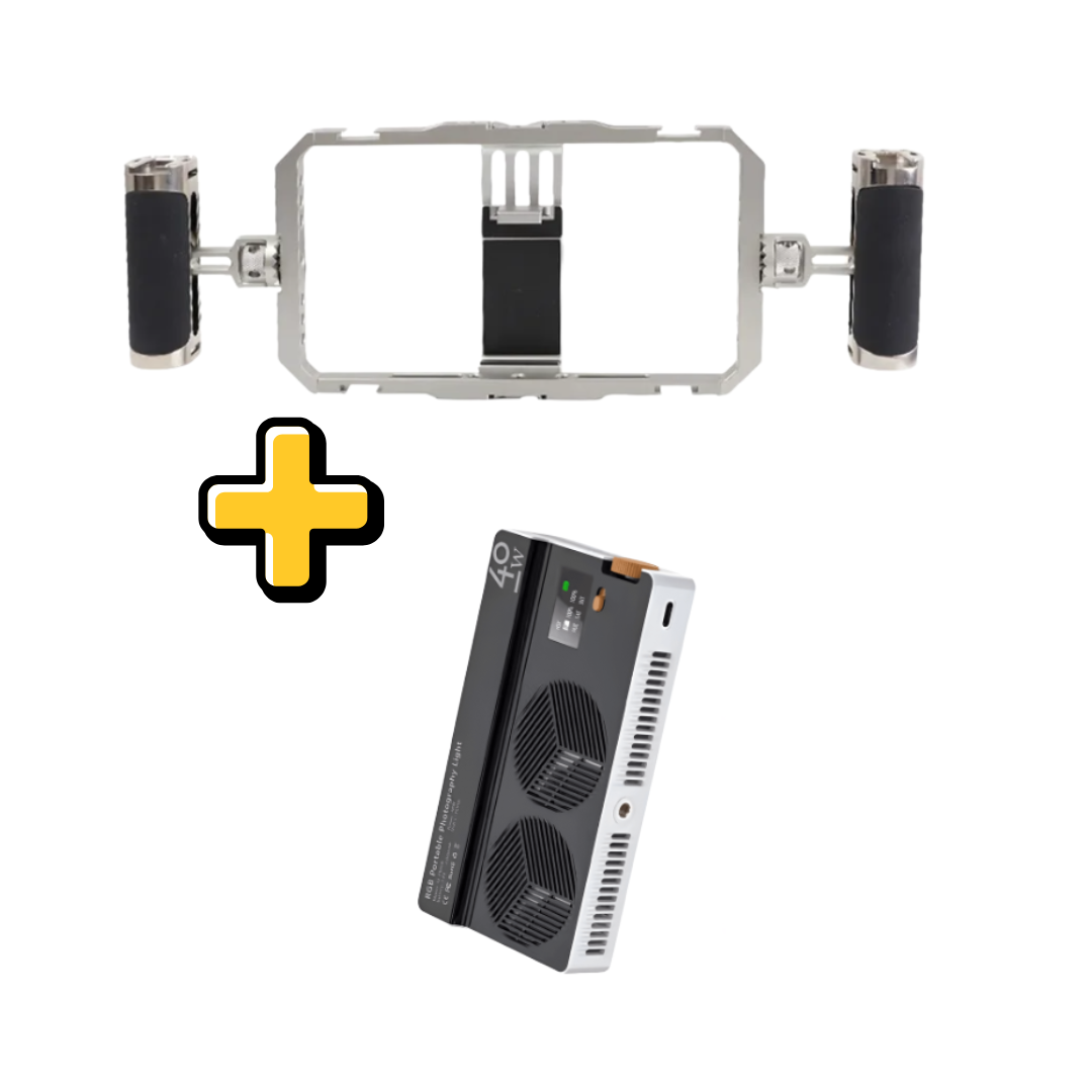 Jaula Aluminio + Luz led 40W