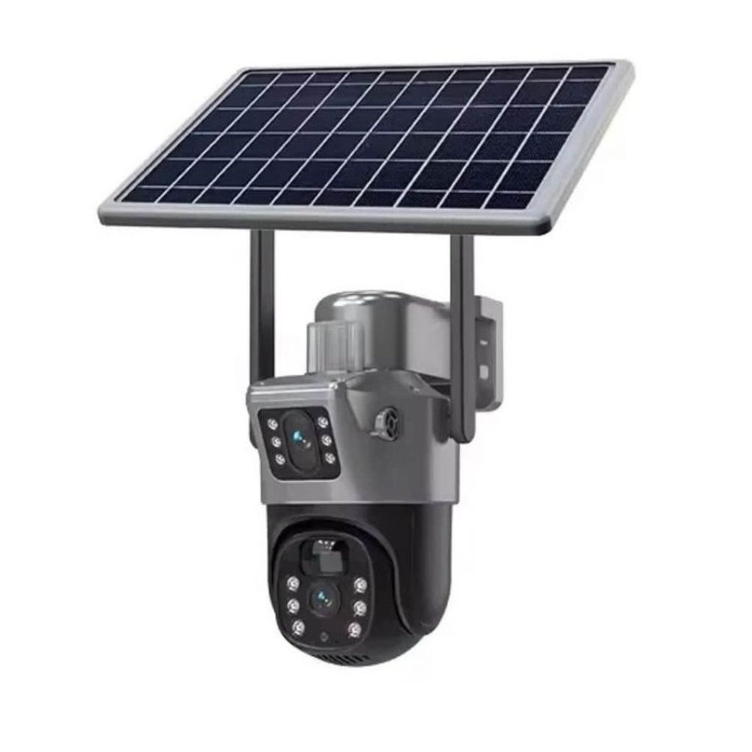 Camara Exterior 2 lentes -Panel Solar