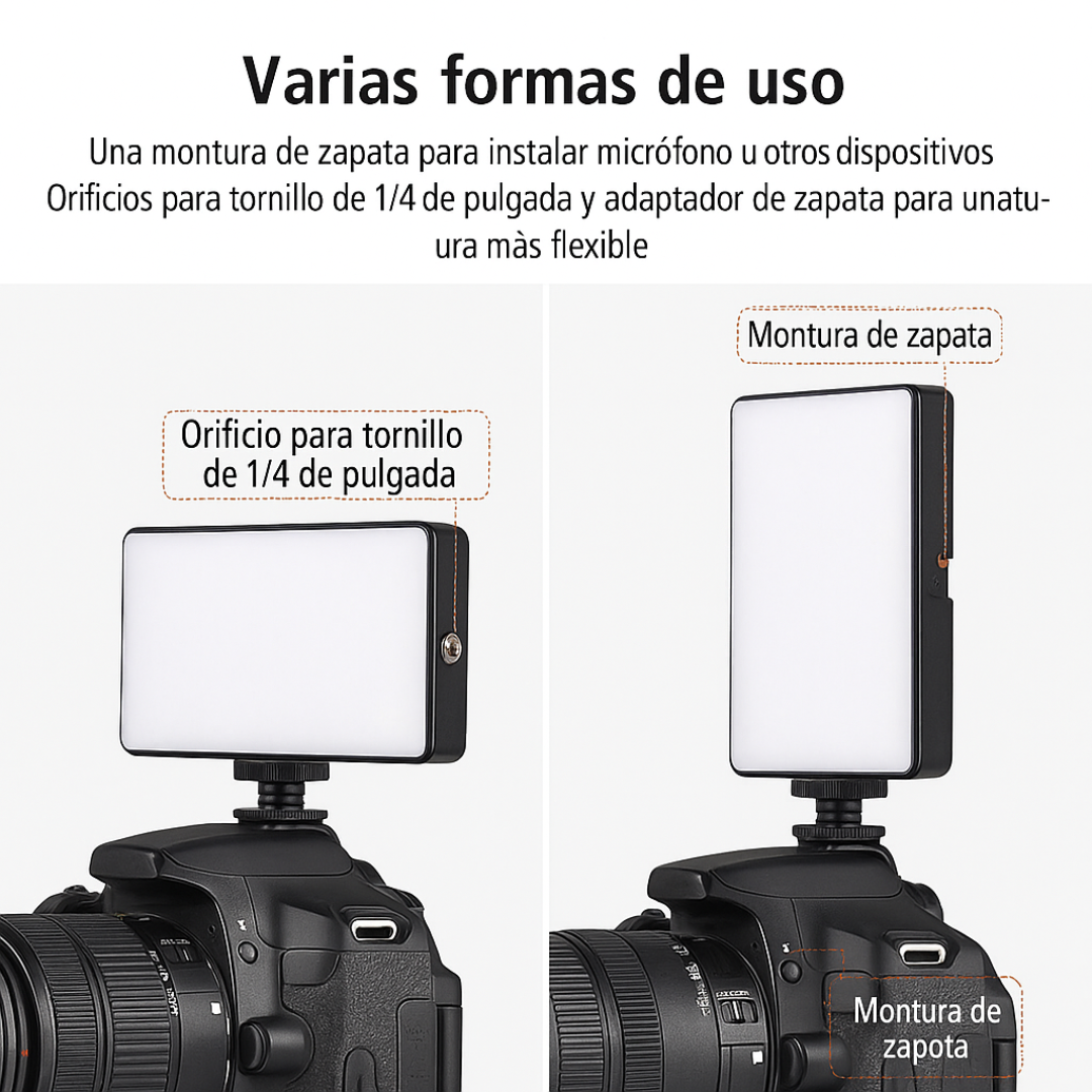 🎥✨ Luz LED VideoLight W140 RGB – Iluminación Profesional en tus Manos