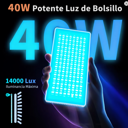 Luz led 40W - ( RGB- 3 tonalidades- Modo fotografia)
