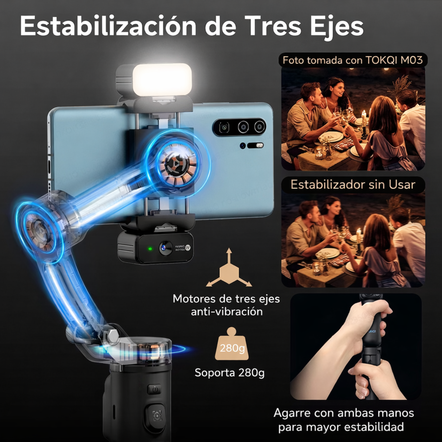 GIMBAL 3era Generación con IA – Kit Profesional