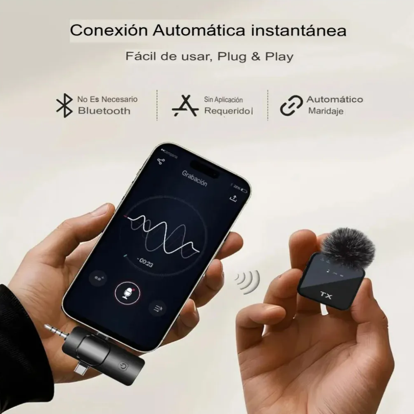 Micrófono Inalámbrico 3 EN 1