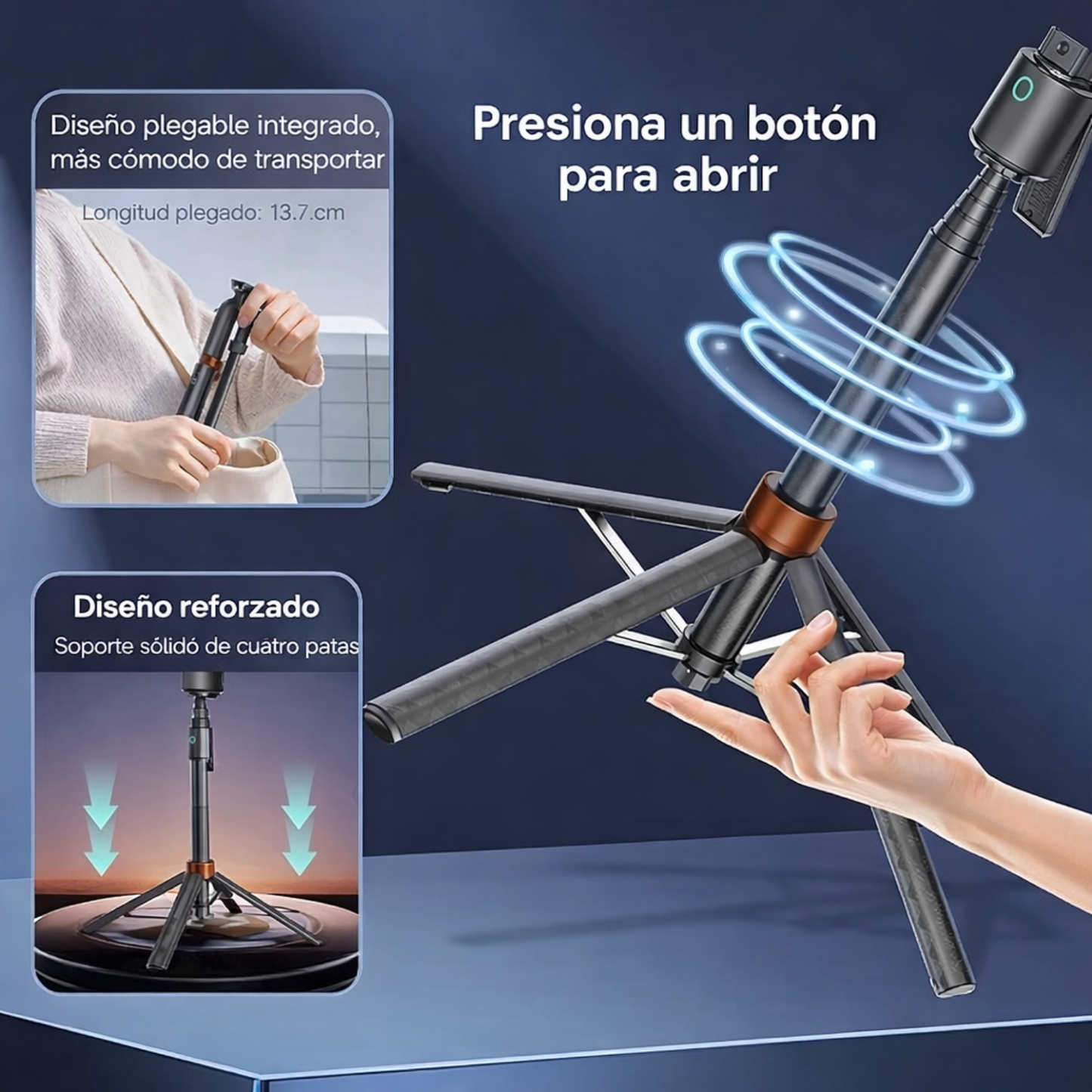 TRIPODE CON SEGUIMIENTO FACIAL 2 EN 1