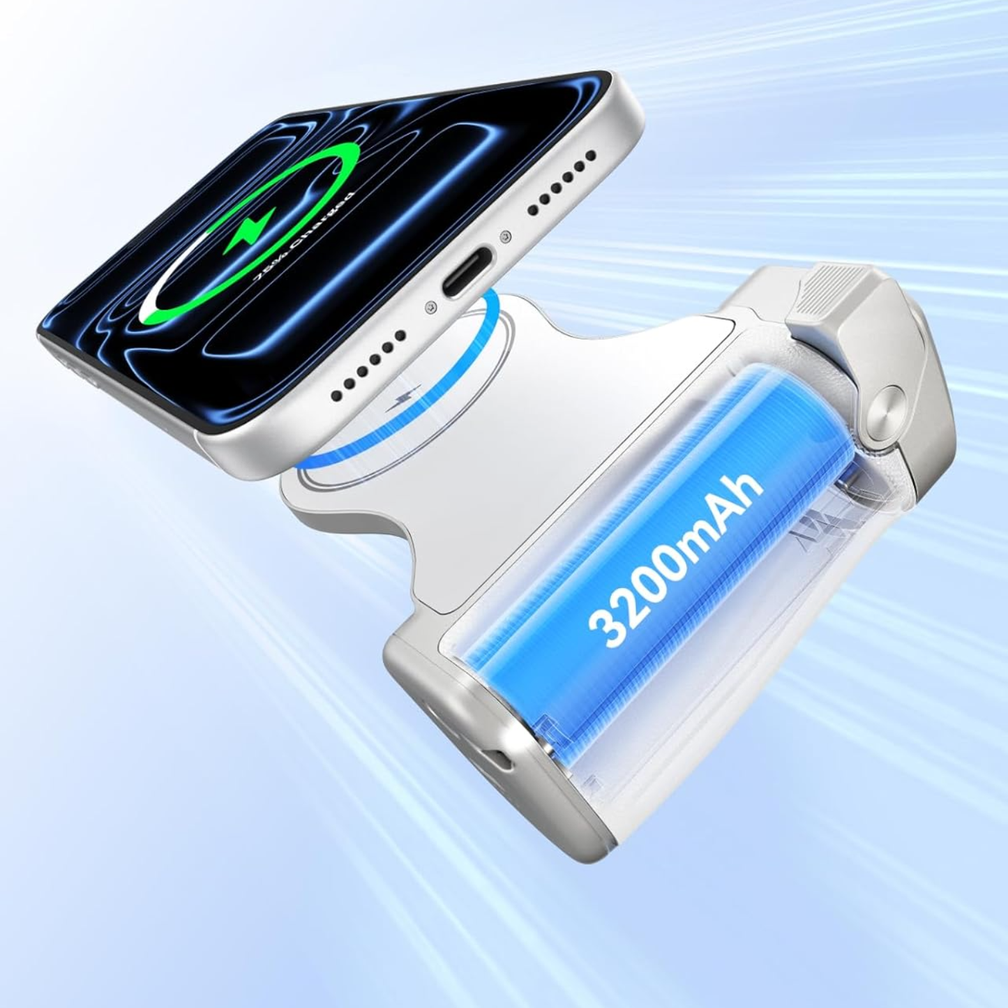 Empuñadura Magnética TELESIN CON POWER BANK