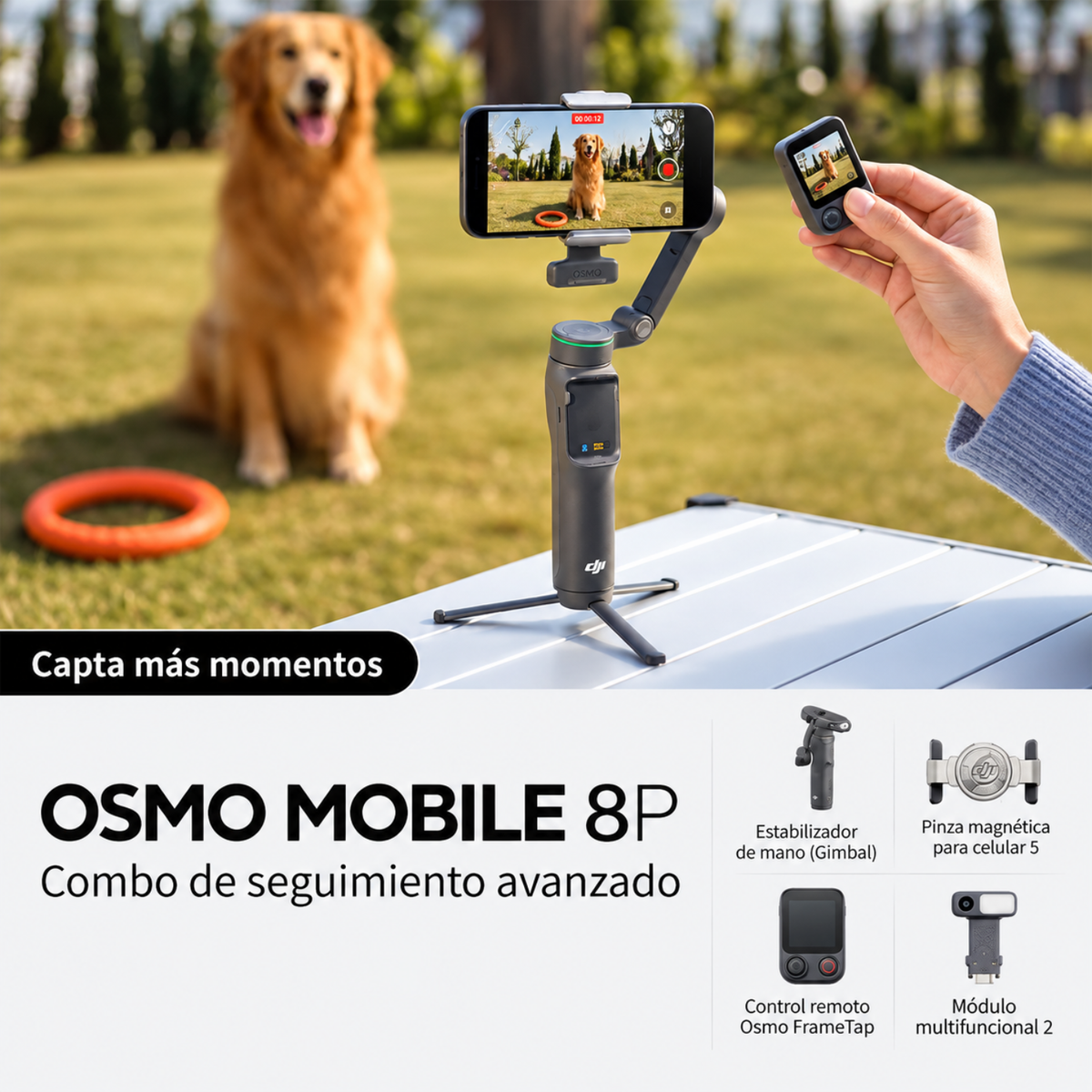 DJI Osmo Mobile 8P de 3 Ejes con ActiveTrack