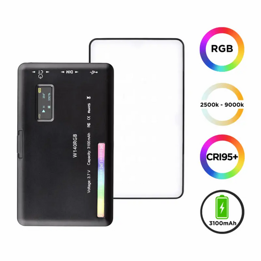 🎥✨ Luz LED VideoLight W140 RGB – Iluminación Profesional en tus Manos