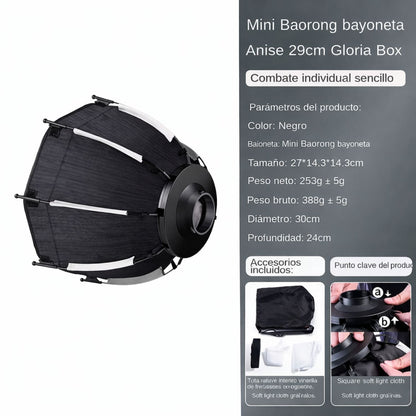 Softbox Octagonal 30CM para Fotografía
