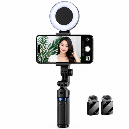 Trípode Selfie con Seguimiento Facial IA 360°