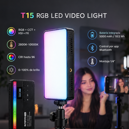 SUTEFOTO T15 de 15W