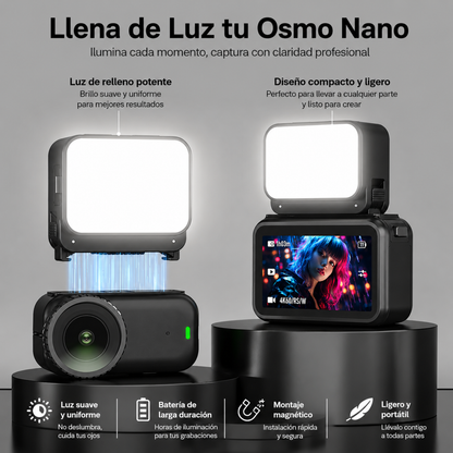 Mini Luz LED Magnética para DJI Osmo Nano