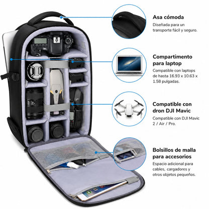 🎒 Mochila Profesional para Cámara y Accesorios