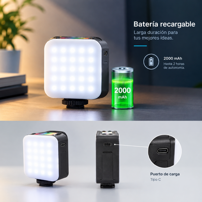 Mini Luz LED RGB Sutefoto T4
