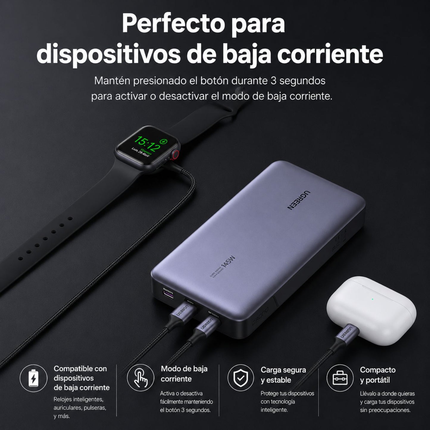 🔋 Power Bank UGREEN de 145W