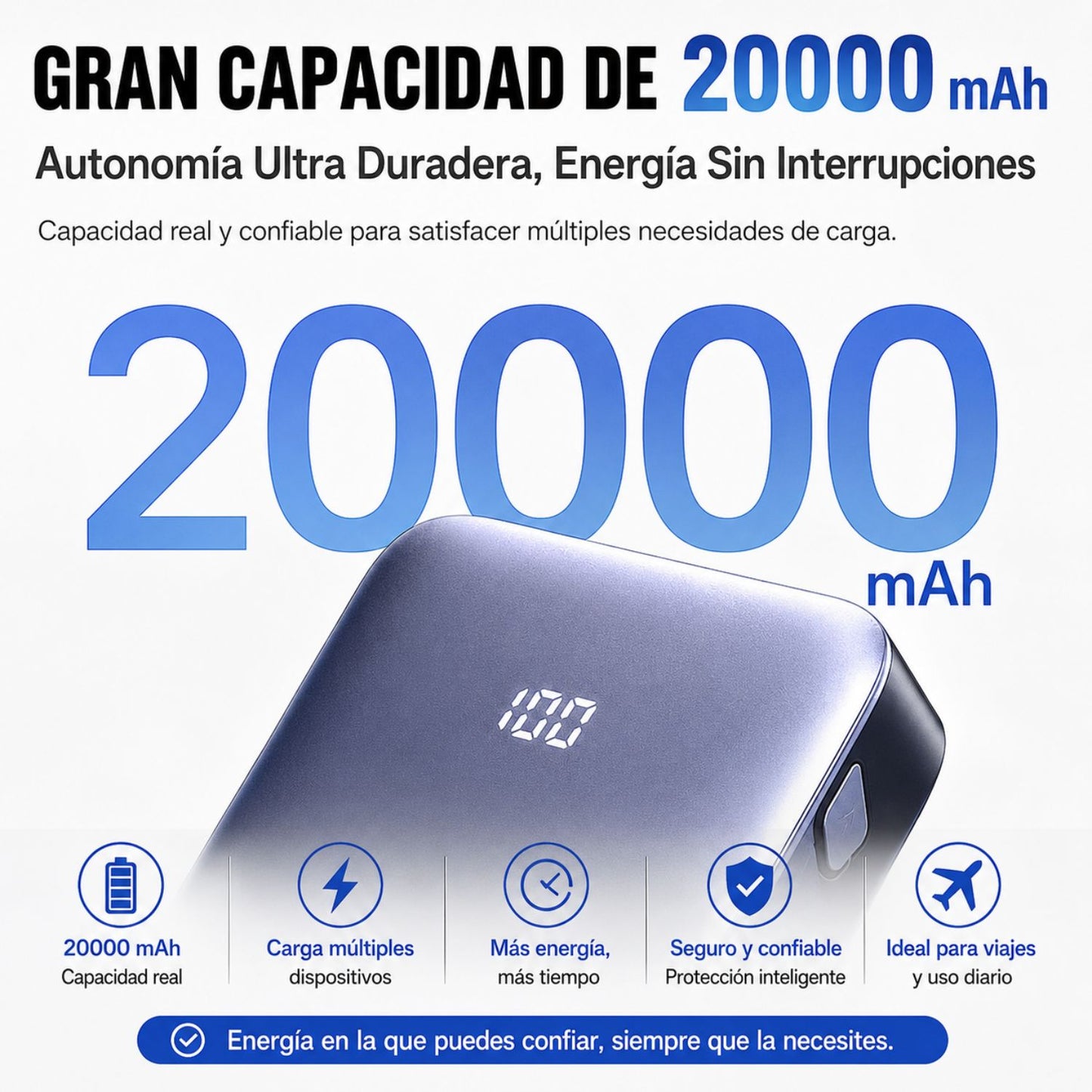 🔋 Power Bank UGREEN 30W de Carga Rápida