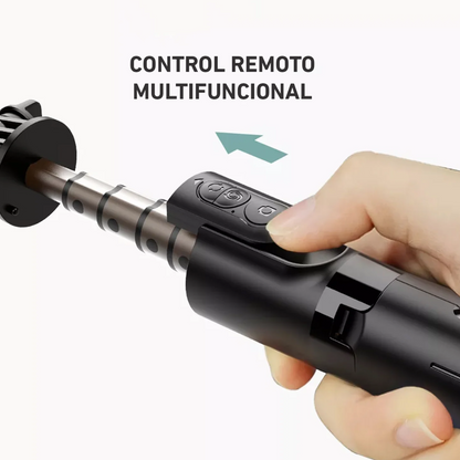 ESTABILIZADOR L09 TRÍPODE PALO SELFIE +LUZ LED +CONTROL REMOTO
