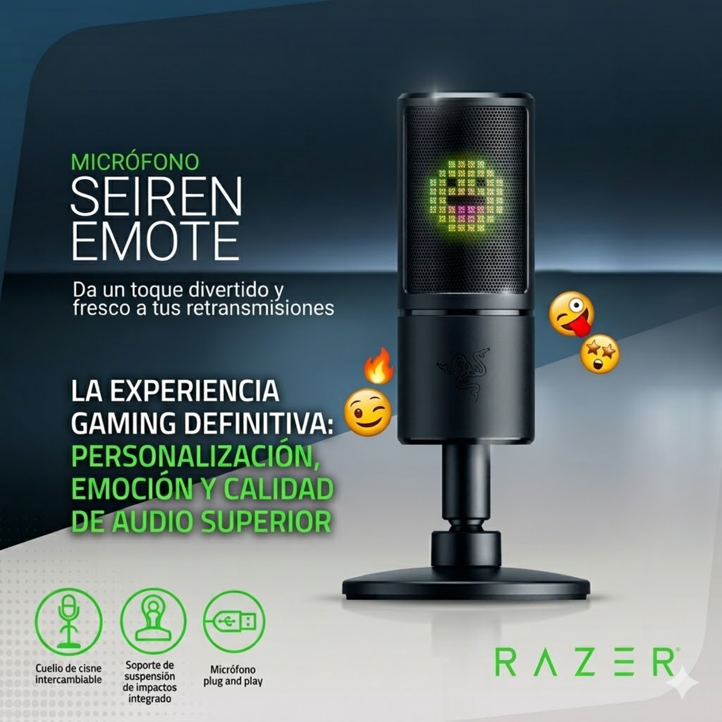 MICRÓFONO RAZER  SEIREN EMOTE