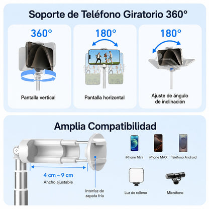 TELESIN Trípode Inteligente con Monitor Magnético