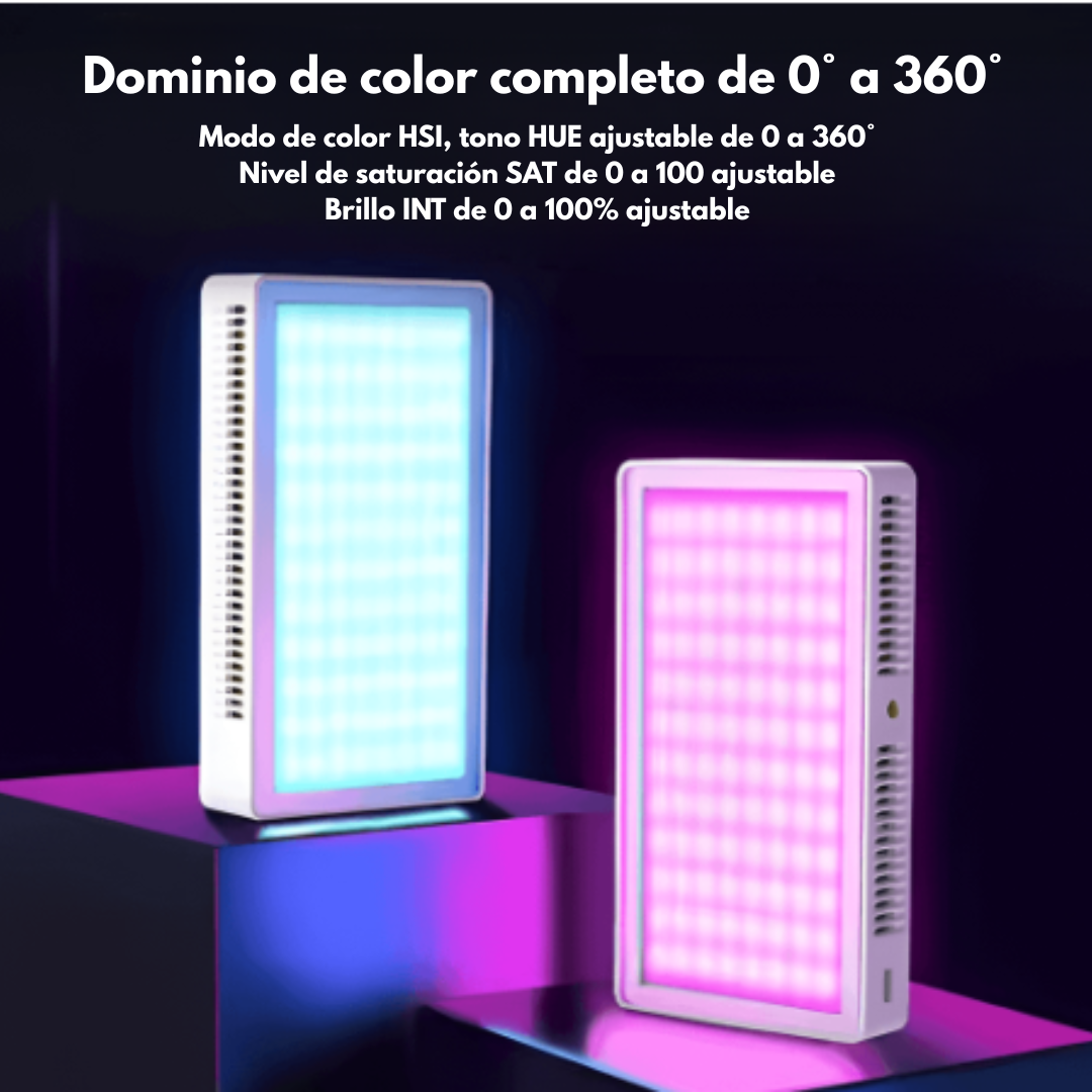Luz led 40W - ( RGB- 3 tonalidades- Modo fotografia)
