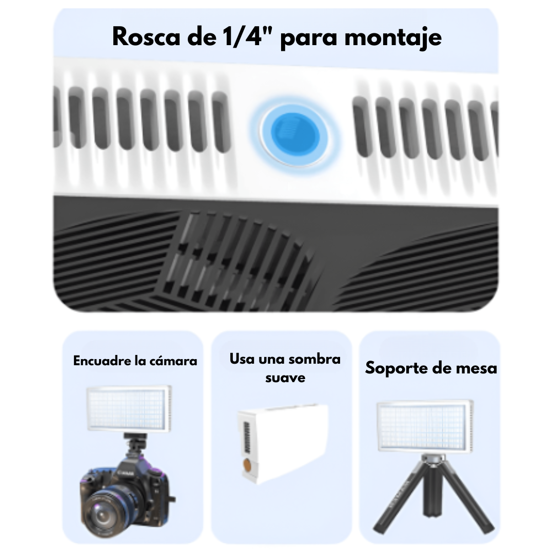 Luz led 40W - ( RGB- 3 tonalidades- Modo fotografia)