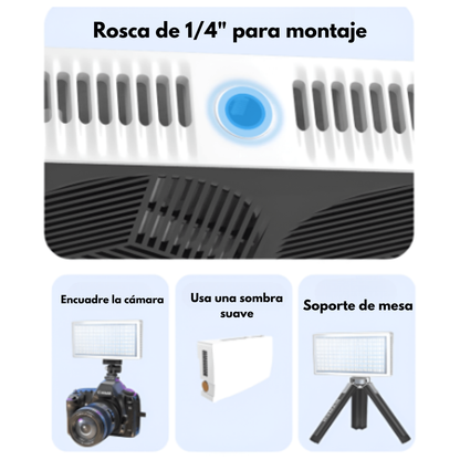 Luz led 40W - ( RGB- 3 tonalidades- Modo fotografia)