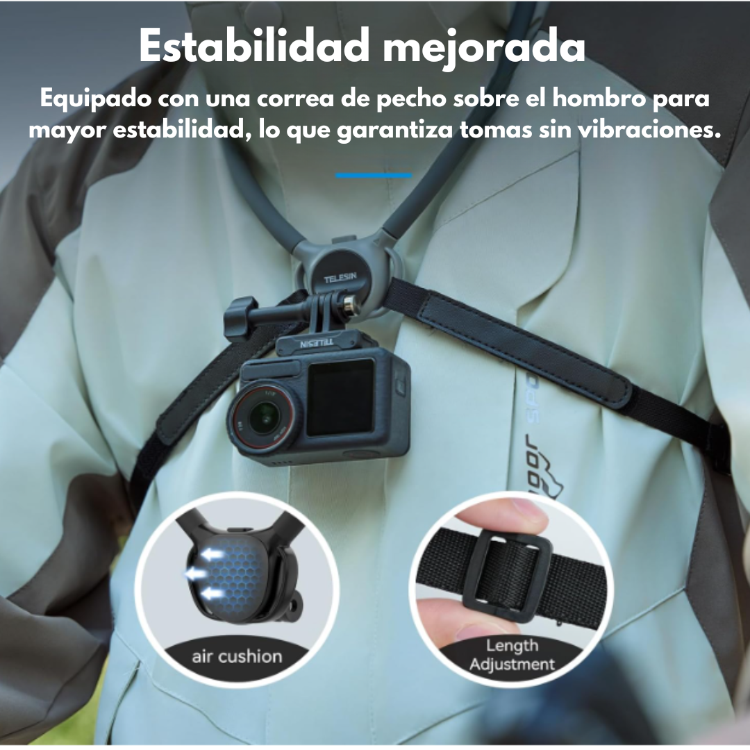 Sujetador de cuello - Telesin (Go PRO- Celulares)