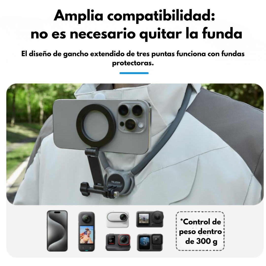 Sujetador de cuello - Telesin (Go PRO- Celulares)