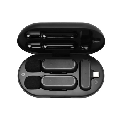 K61 – Micrófono Solapero Inalámbrico Dual