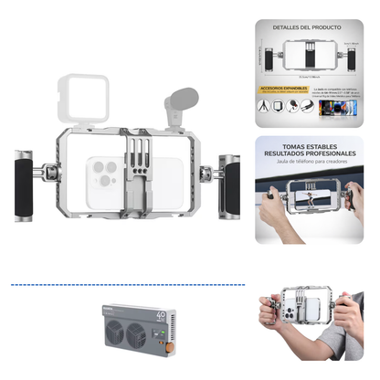 Jaula ALUMINIO + Luz LED 40W