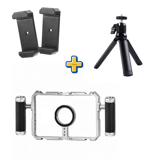 Jaula Magnética + Adaptador Universal + Mini Trípode