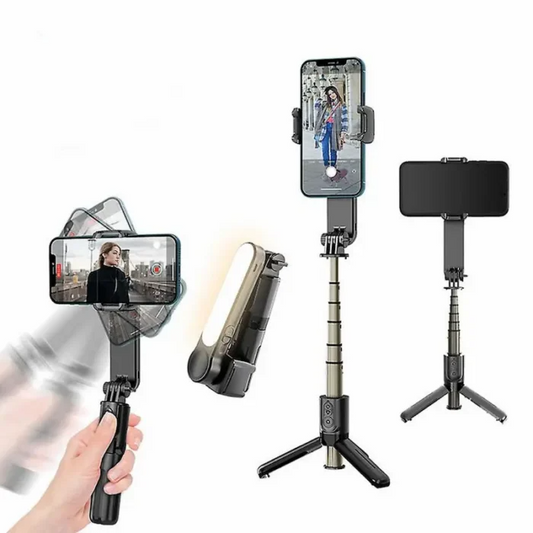 ESTABILIZADOR L09 TRÍPODE PALO SELFIE +LUZ LED +CONTROL REMOTO