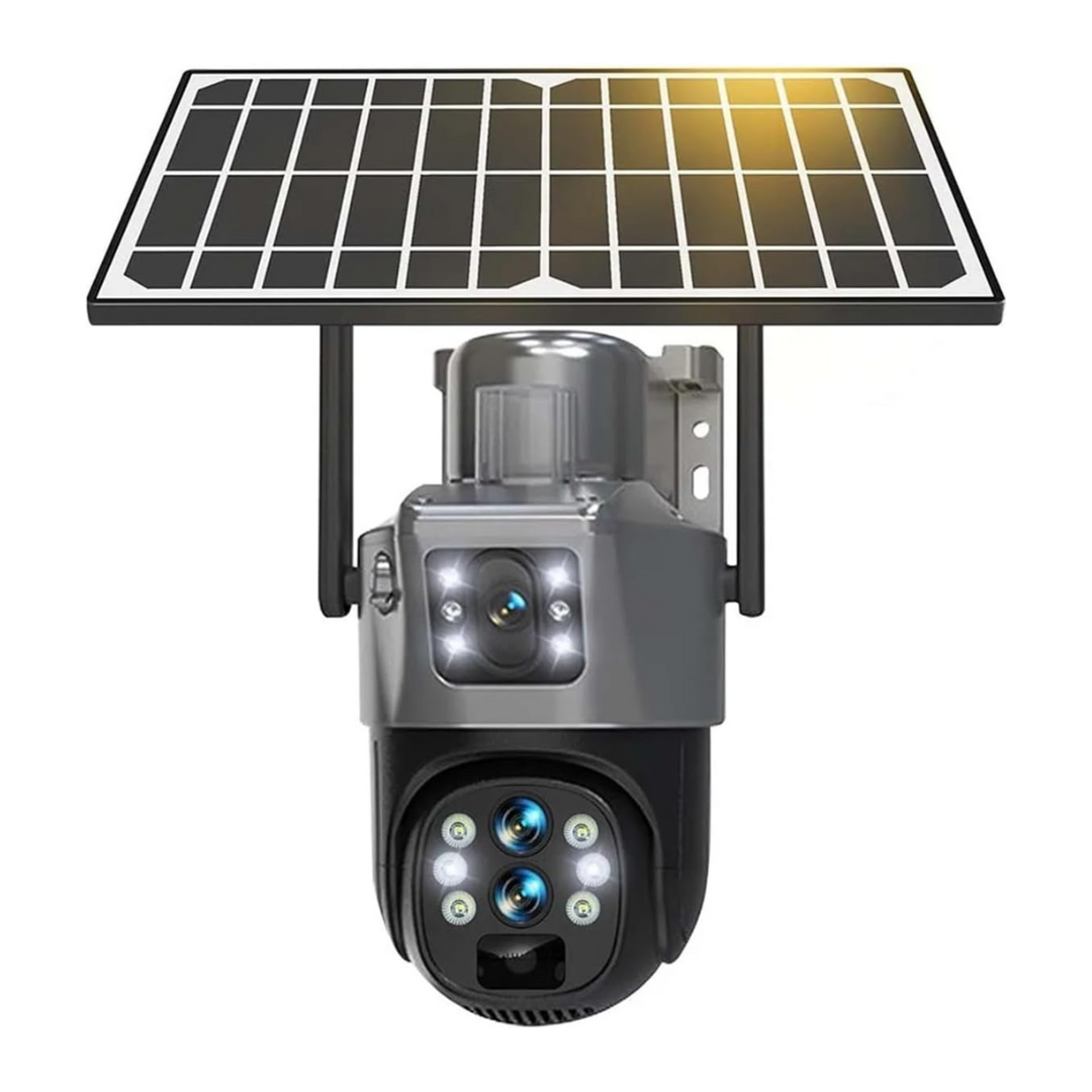 Camara Exterior 2 lentes -Panel Solar