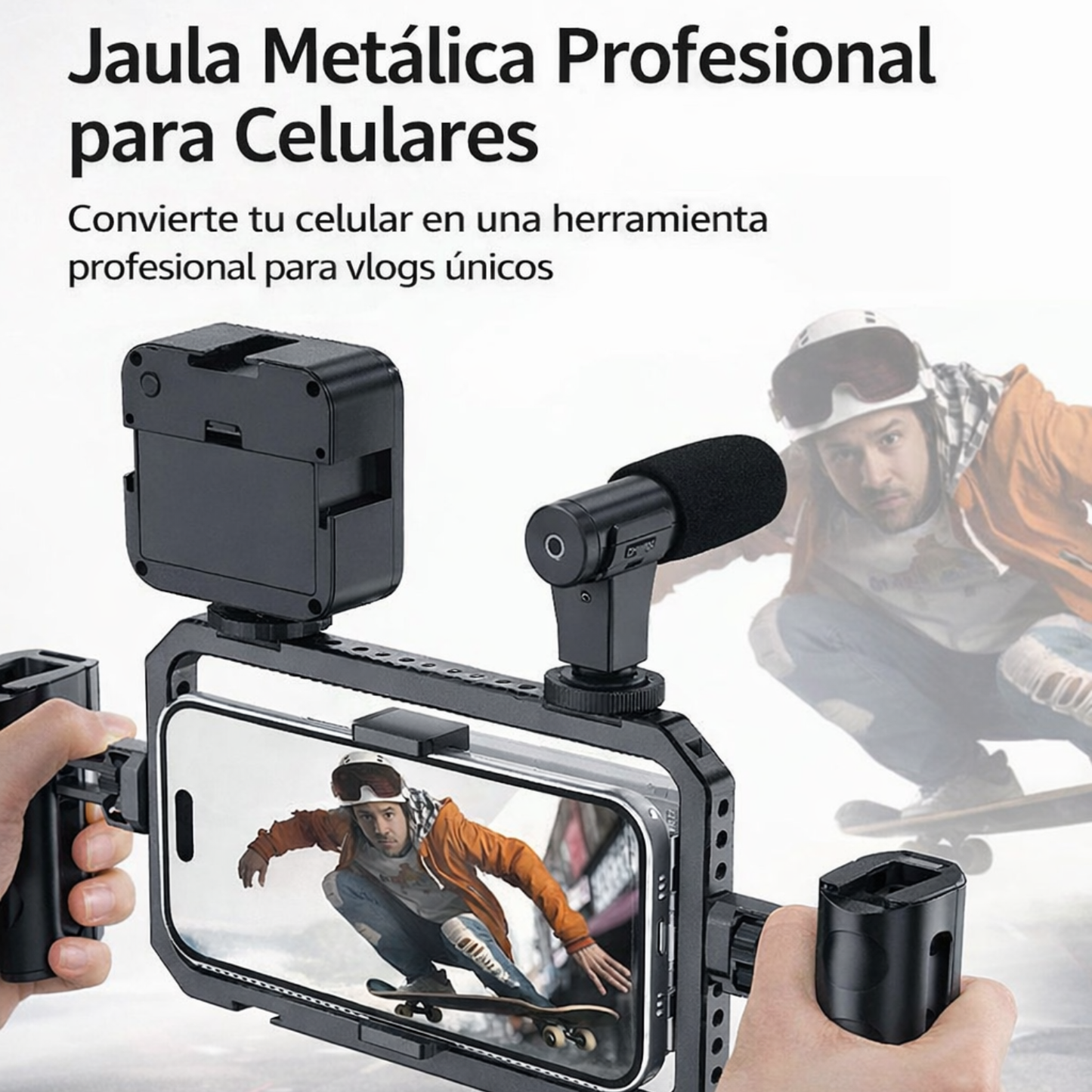 JAULA DE ALUMINIO DOBRE EMPUÑADURA