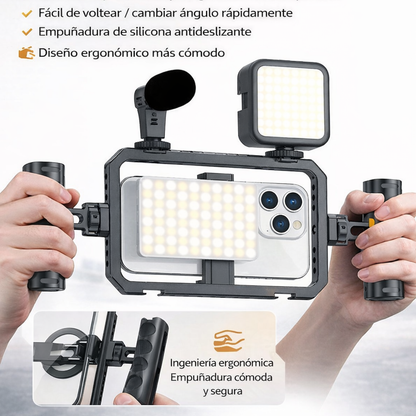 JAULA DE ALUMINIO DOBRE EMPUÑADURA