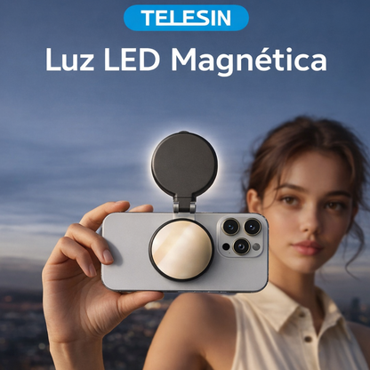 TELESIN Anillo de Luz Magnético 3 en 1