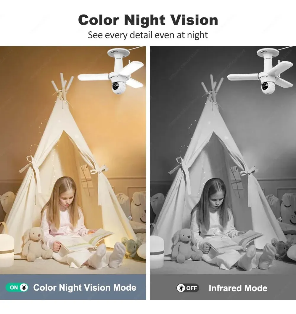 Cámara con Luz Led Inalámbrica- Zoom 10x