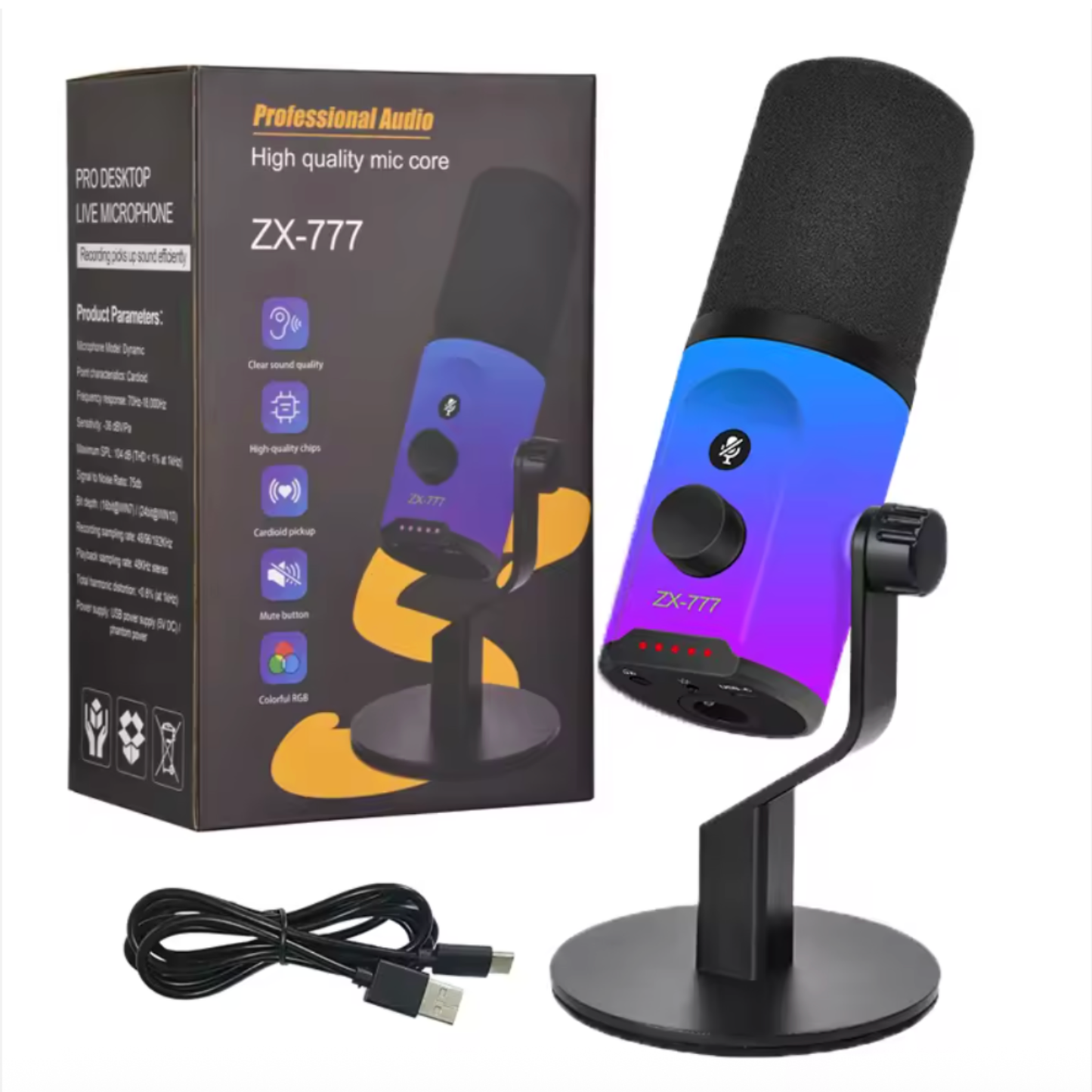 Microfono Dinamico con Cancelación de Ruido (PC)